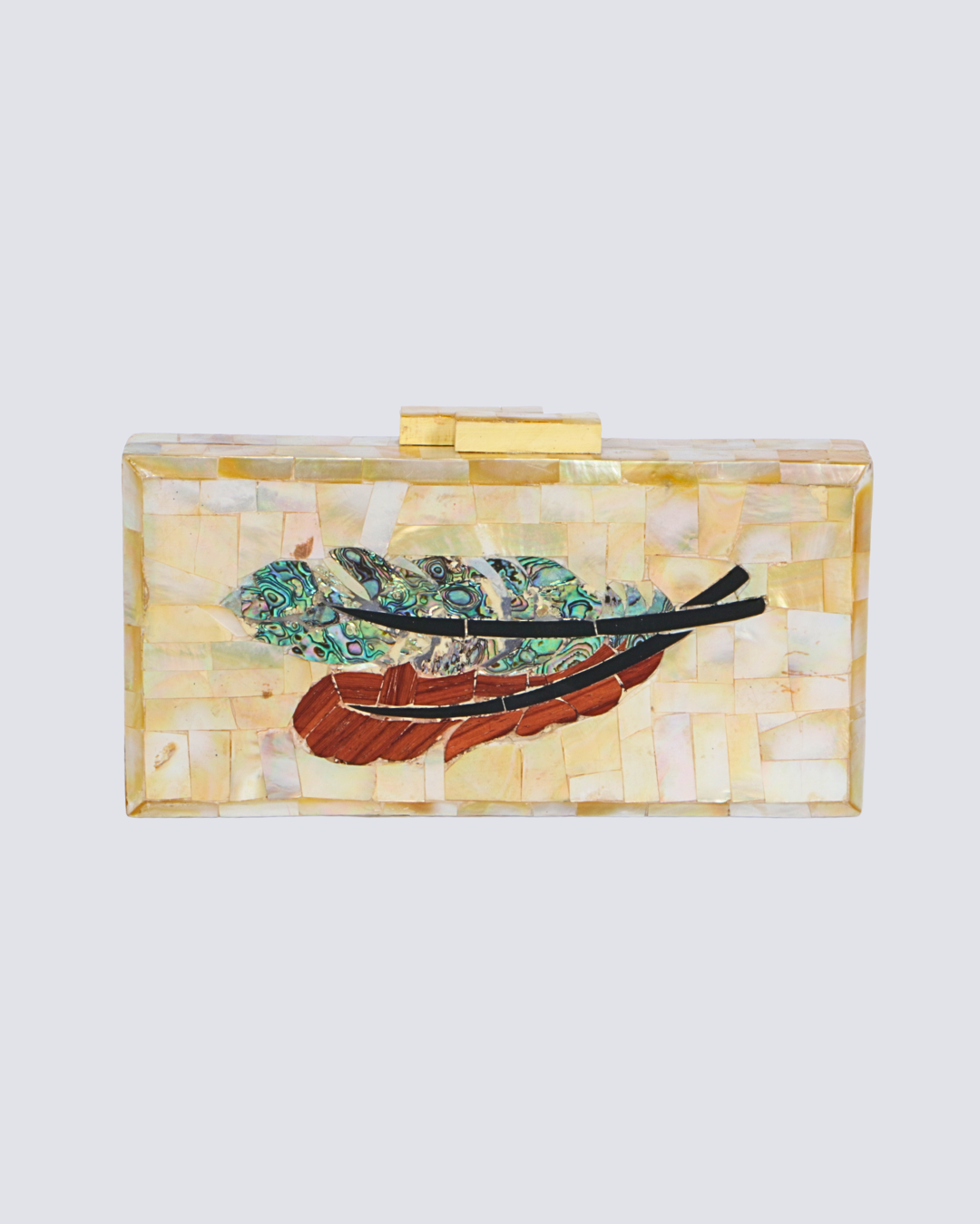 Feather Clutch
