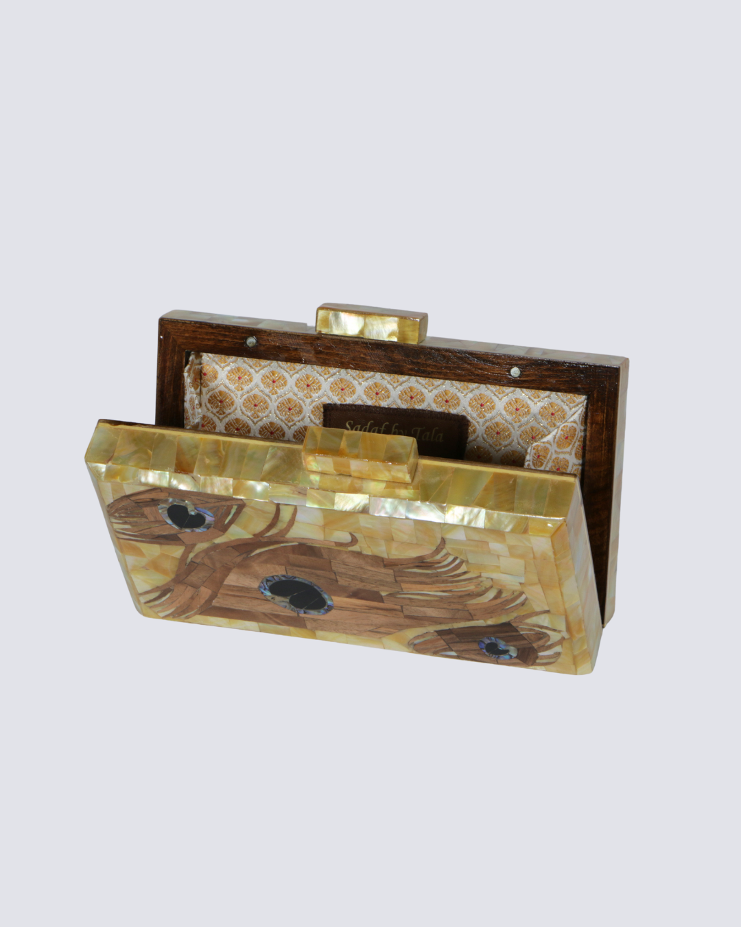 Eye & Feather Clutch