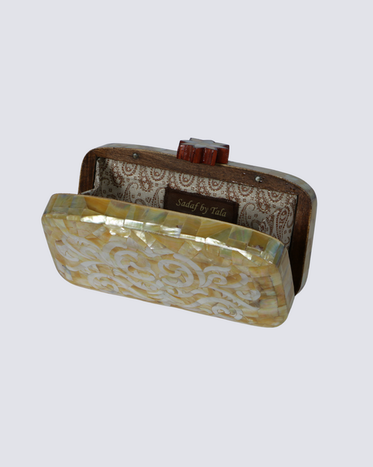 Yellow Oriental Clutch