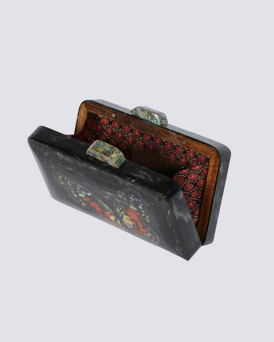 Black Butterfly Clutch