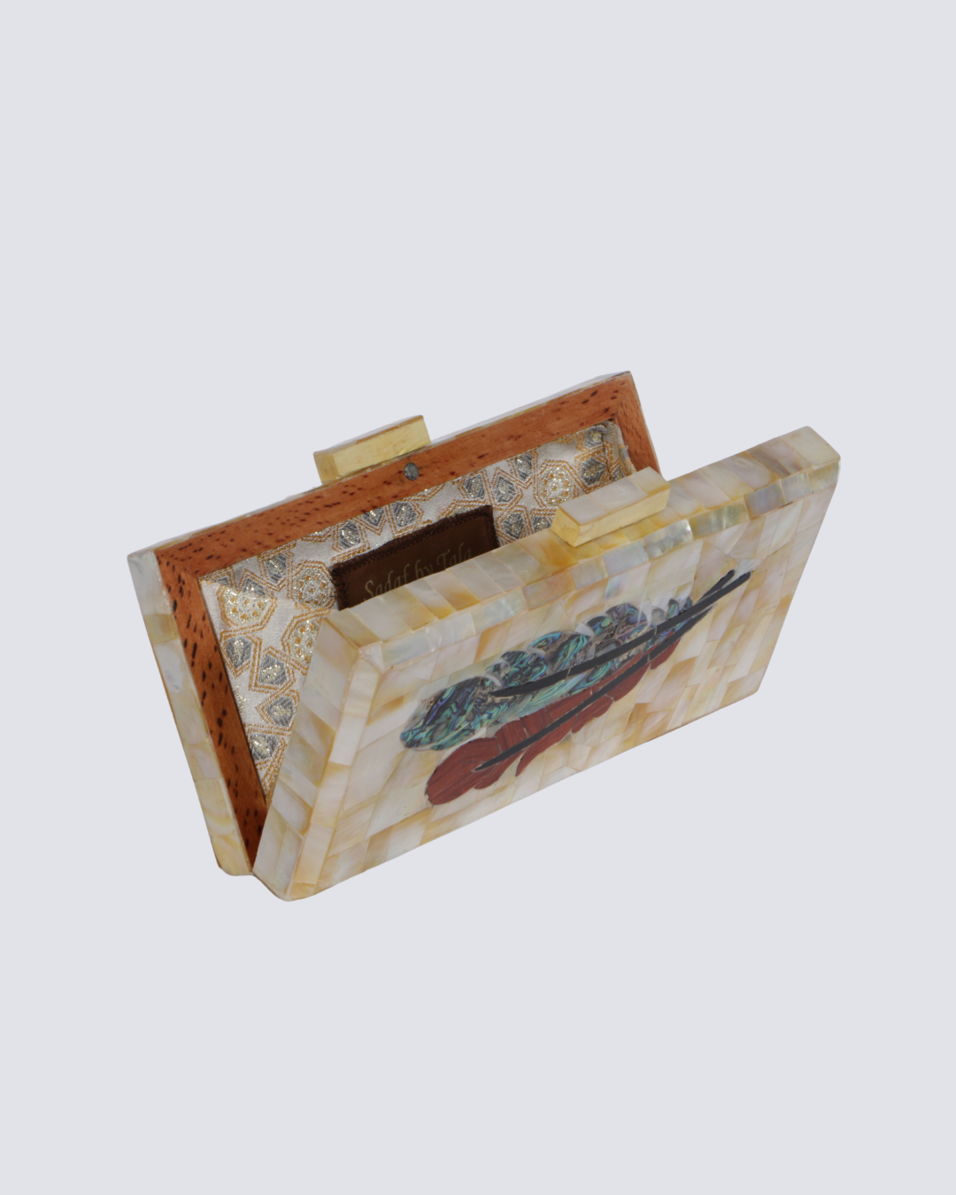 Feather Clutch