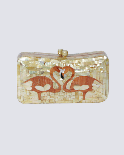 Pink Flamingo Clutch